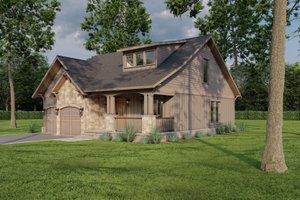 Exterior - Front Elevation 3 for European House Plan #17-2255 - 3 bed, 2.5 bath