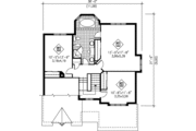 Traditional Style House Plan - 3 Beds 1.5 Baths 2043 Sq/Ft Plan #25-2203 