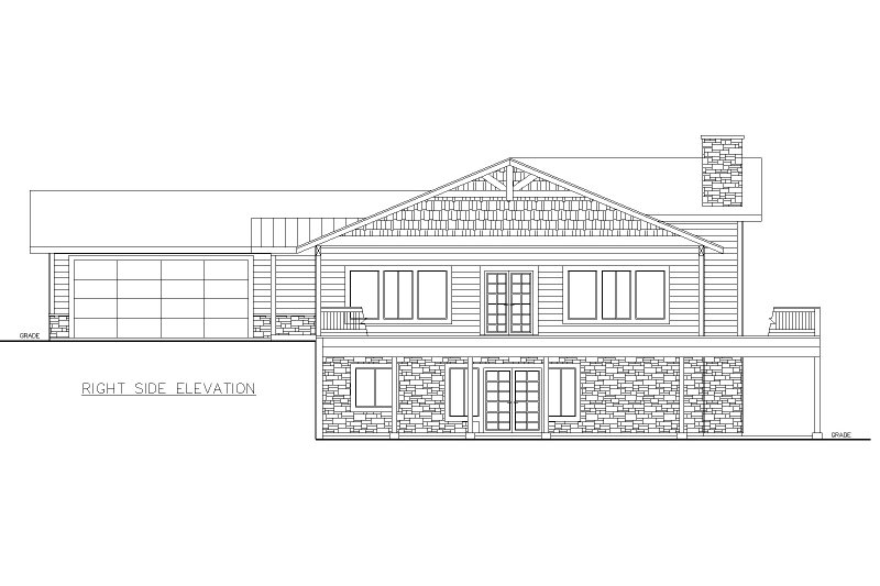 House Design - Exterior - Other Elevation 1 for Craftsman House Plan #117-1054 - 3 bed, 2.5 bath
