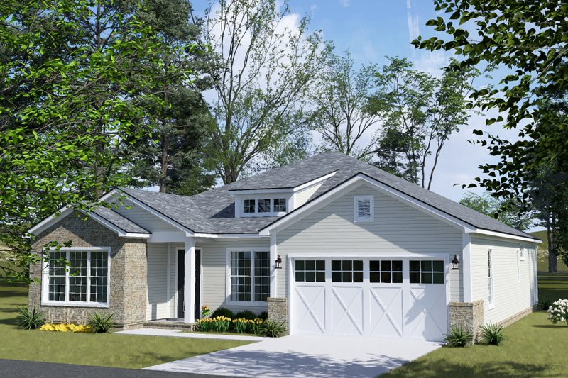 Home Plan - Exterior - Other Elevation 2 for Cottage House Plan #513-2422 - 4 bed, 2.5 bath
