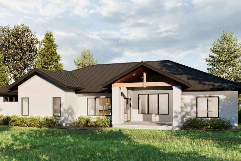 Home Plan - Exterior - Rear Elevation for Craftsman House Plan #1093-6 - 3 bed, 2.5 bath