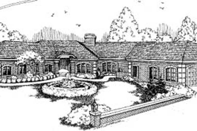 Home Plan - Ranch Exterior - Front Elevation Plan #60-595