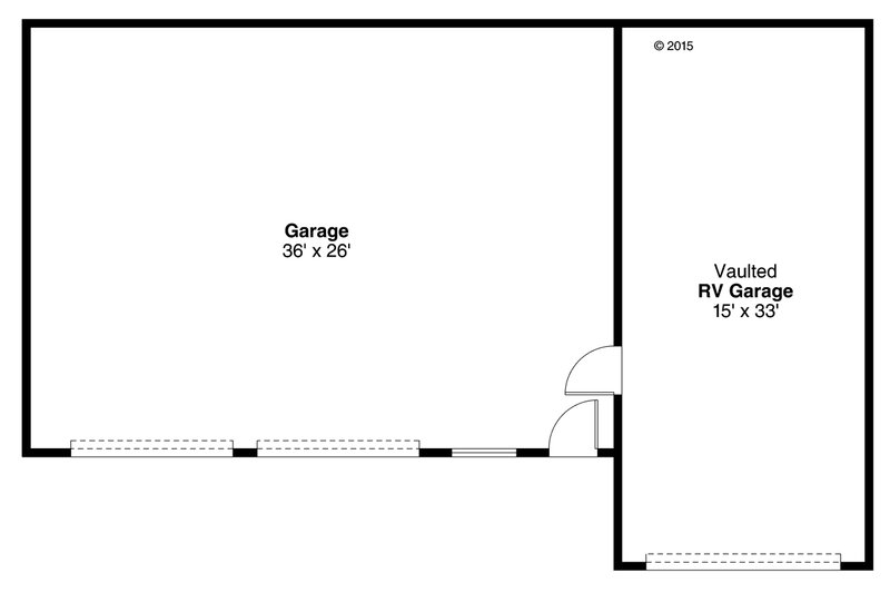 Architectural House Design - Floor Plan - Main Floor for Traditional House Plan #124-996, 0 bath