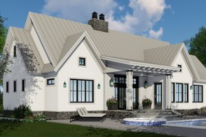 Exterior - Other Elevation 1 for Farmhouse House Plan #51-1135 - 4 bed, 3 bath