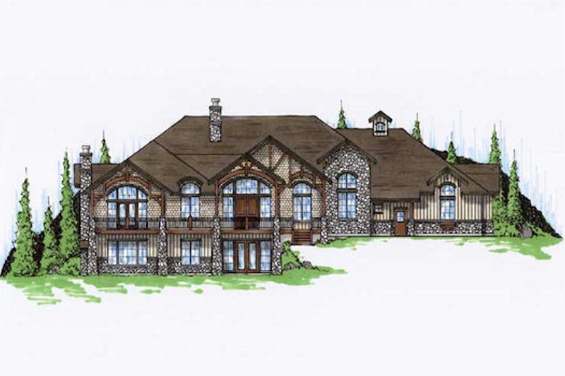 Dream House Plan - Traditional Exterior - Front Elevation Plan #5-338