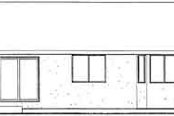 Exterior - Rear Elevation House Plan #126-123 - 3 bed, 2 bath