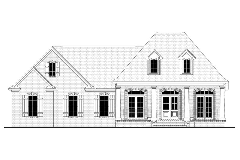Architectural House Design - Exterior - Front Elevation 4 for European House Plan #430-61 - 3 bed, 2 bath