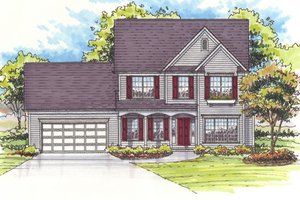 Farmhouse Exterior - Front Elevation Plan #435-4