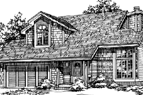 Exterior - Other Elevation for Traditional House Plan #320-376 - 2 bed, 2.5 bath