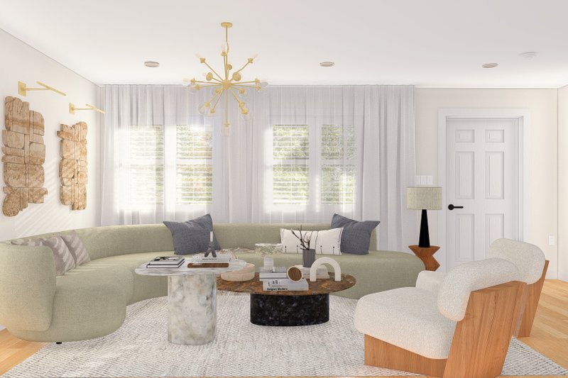 House Blueprint - Interior - Other for Ranch House Plan #1060-31 - 3 bed, 2 bath