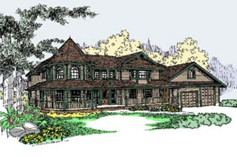 Home Plan - Victorian Exterior - Front Elevation Plan #60-568