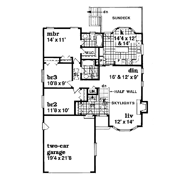 Traditional Floor Plan - Main Floor Plan #47-312