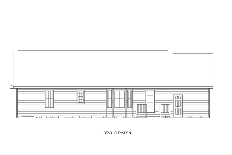 Home Plan - Exterior - Other Elevation for Traditional House Plan #54-635 - 3 bed, 2 bath