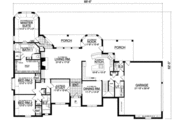 European Style House Plan - 3 Beds 2.5 Baths 2643 Sq/Ft Plan #40-368 