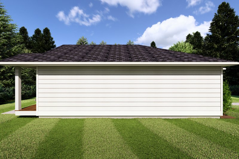 House Plan Design - Exterior - Other Elevation 1 for Cottage House Plan #126-261 - 1 bed, 1 bath