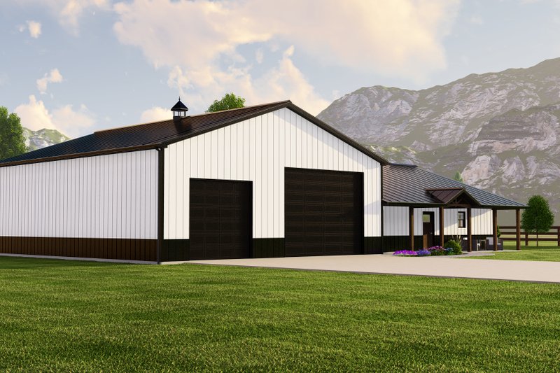 Dream House Plan - Exterior - Other Elevation for Barndominium House Plan #1064-192 - 2 bed, 2 bath