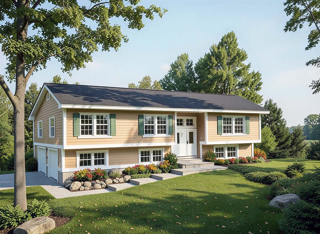 Exterior - Front Elevation 2 for Traditional House Plan #312-448 - 3 bed, 2.5 bath