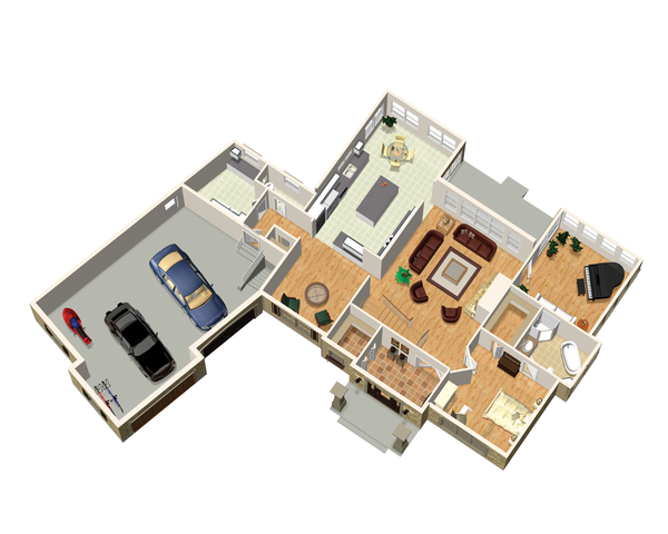 Traditional Floor Plan - Main Floor Plan #25-4472