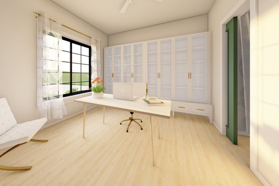 Interior - Bedroom for Farmhouse House Plan #126-175 - 2 bed, 2 bath