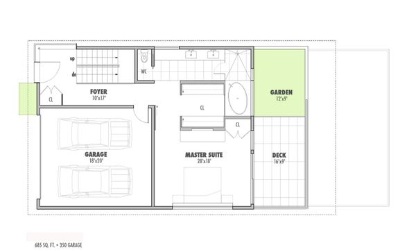 Modern Floor Plan - Main Floor Plan #469-1