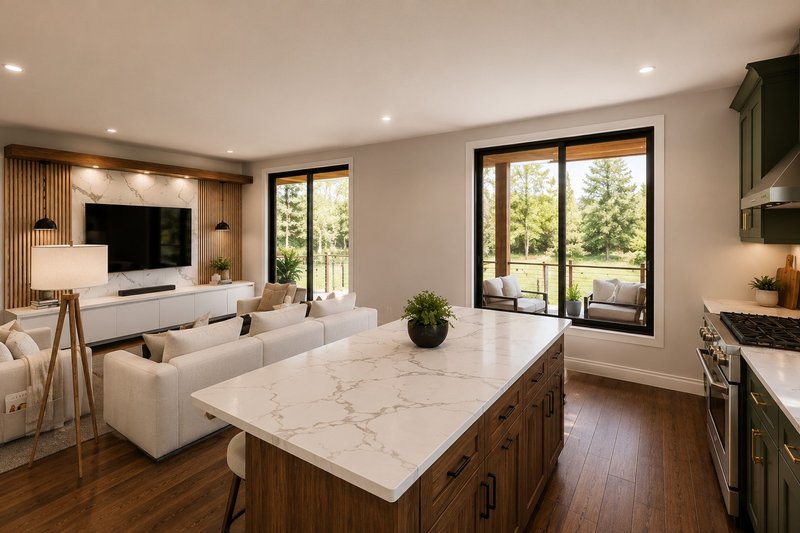 Architectural House Design - Interior - Kitchen 1 for Modern House Plan #1064-496 - 2 bed, 2 bath