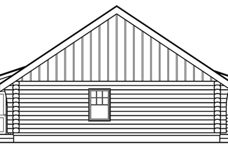 House Plan Design - Exterior - Other Elevation for Log House Plan #124-390 - 1 bed, 1 bath
