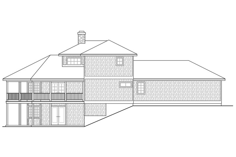 Dream House Plan - Exterior - Rear Elevation for Beach House Plan #124-1094 - 2 bed, 2 bath