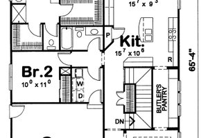 Exterior - Front Elevation 3 for Bungalow House Plan #20-2139 - 2 bed, 2 bath