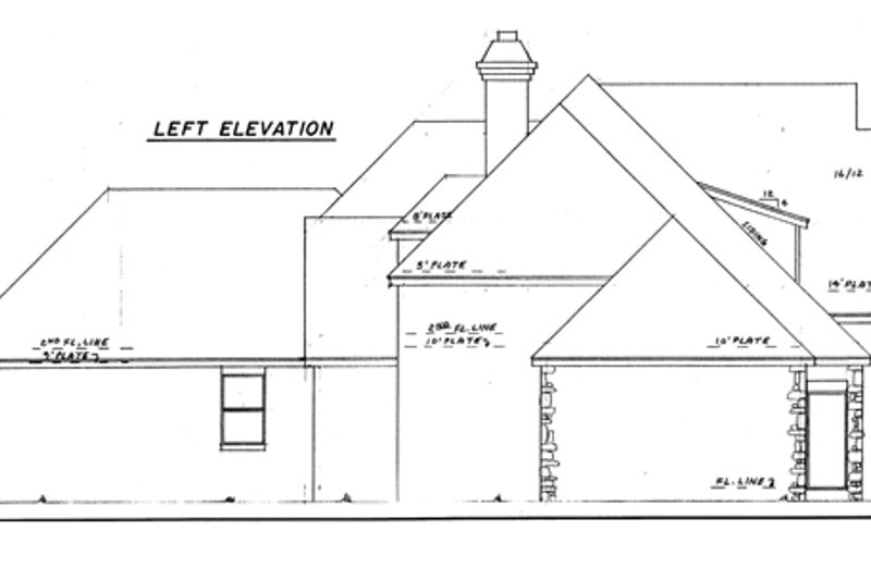 Home Plan - Exterior - Other Elevation 1 for European House Plan #52-139 - 4 bed, 3.5 bath