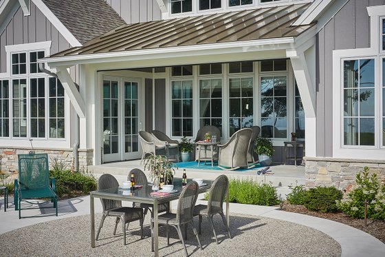 Exterior - Rear Elevation 3 for Farmhouse House Plan #928-14 - 3 bed, 3.5 bath