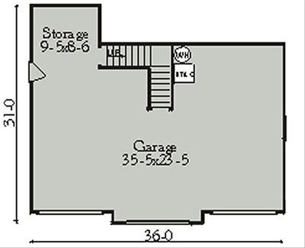 Architectural House Design - Country Floor Plan - Main Floor Plan #406-301