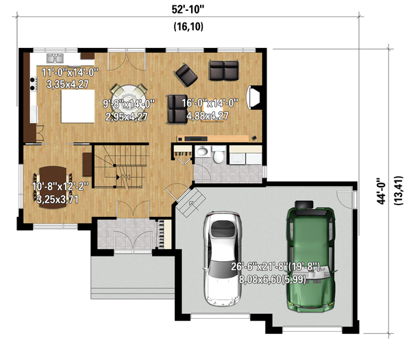 Dream House Plan - Contemporary Floor Plan - Main Floor Plan #25-4282