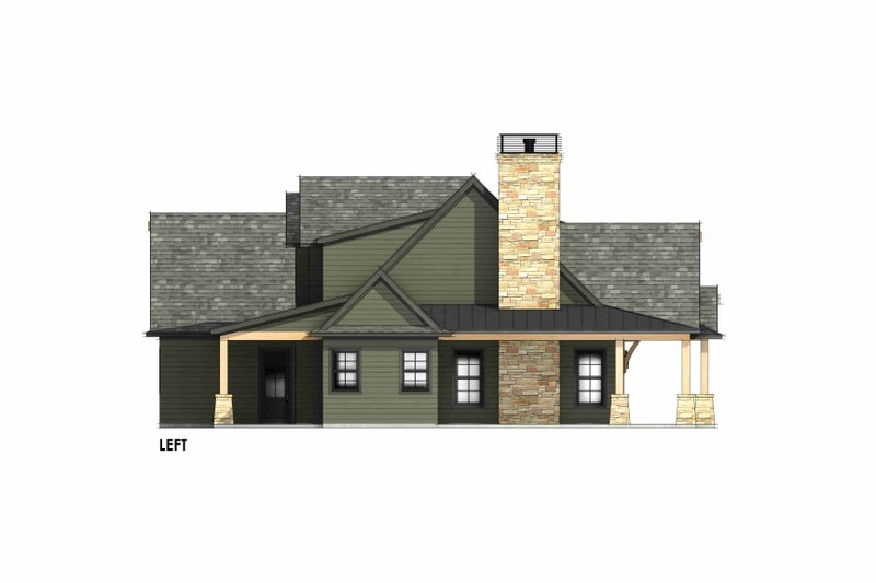 House Blueprint - Exterior - Other Elevation for Craftsman House Plan #1096-163 - 3 bed, 2.5 bath