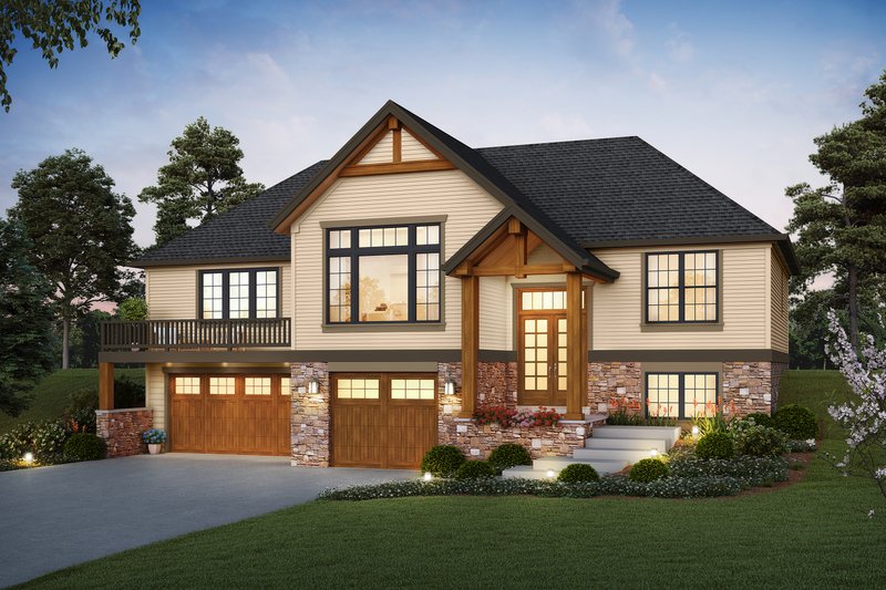 Traditional Style House Plan - 4 Beds 3 Baths 2098 Sq/Ft Plan #48-1052