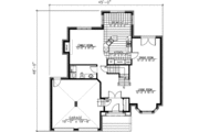 European Style House Plan - 3 Beds 2.5 Baths 2482 Sq/Ft Plan #138-172 