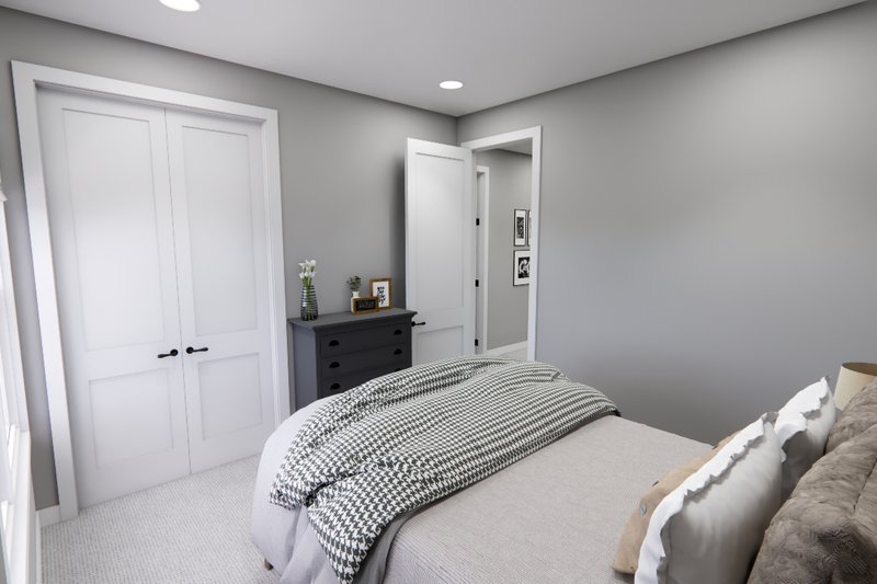 Architectural House Design - Interior - Bedroom 1 for Farmhouse House Plan #51-1270 - 4 bed, 3.5 bath