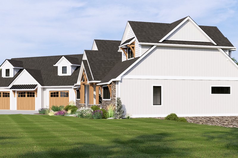 Architectural House Design - Exterior - Other Elevation 1 for Craftsman House Plan #1064-346 - 3 bed, 3.5 bath