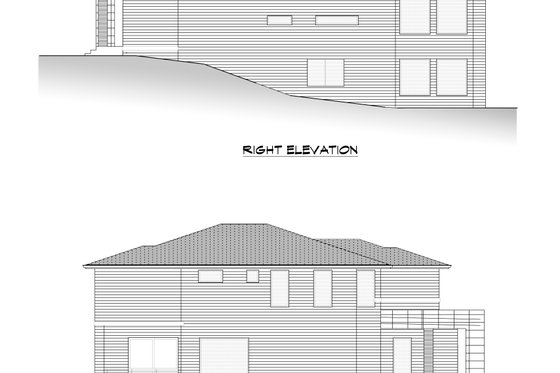 Exterior - Other Elevation 3 for Contemporary House Plan #1066-206 - 6 bed, 4.5 bath