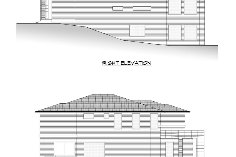Architectural House Design - Exterior - Other Elevation 3 for Contemporary House Plan #1066-206 - 6 bed, 4.5 bath