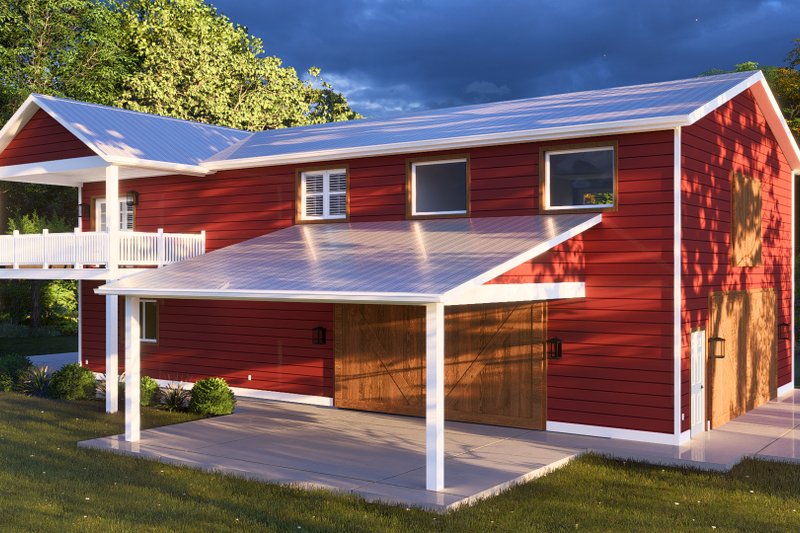 House Blueprint - Exterior - Other Elevation 3 for Farmhouse House Plan #1060-193 - 2 bed, 3 bath