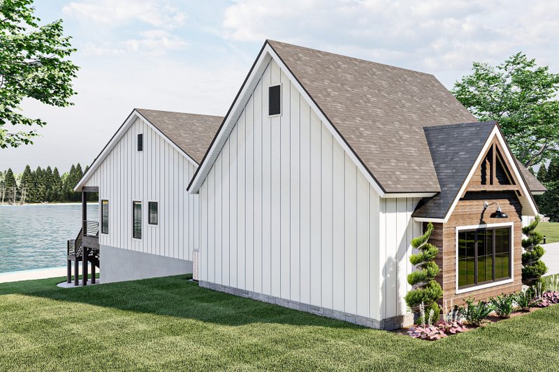 Architectural House Design - Exterior - Other Elevation 1 for Farmhouse House Plan #455-258 - 2 bed, 2 bath