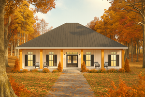 Farmhouse Exterior - Front Elevation Plan #44-240