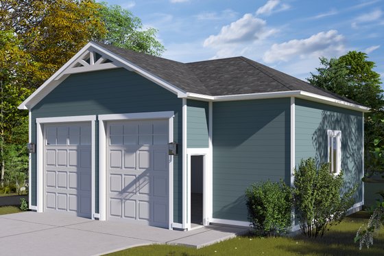 Exterior - Front Elevation 7 for Traditional House Plan #1060-231, 0 bath