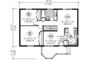 Cottage Style House Plan - 2 Beds 1 Baths 900 Sq/Ft Plan #25-1183 