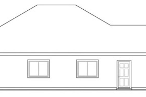 Exterior - Other Elevation for Ranch House Plan #124-313 - 3 bed, 2 bath