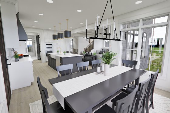 Interior - Dining Room 1 for Craftsman House Plan #51-1267 - 4 bed, 3.5 bath