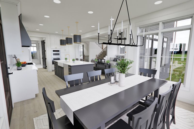 Dream House Plan - Interior - Dining Room 1 for Craftsman House Plan #51-1267 - 4 bed, 3.5 bath