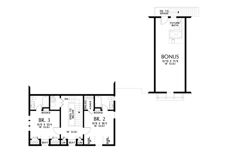 Dream House Plan - Floor Plan - Upper Floor for Farmhouse House Plan #48-1128 - 4 bed, 4.5 bath