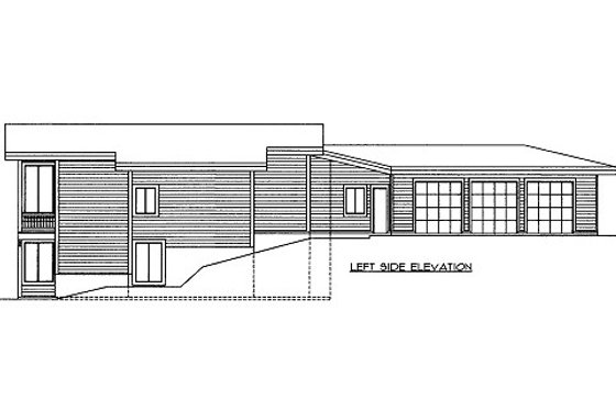 Exterior - Other Elevation 1 for Modern House Plan #117-653 - 3 bed, 3.5 bath