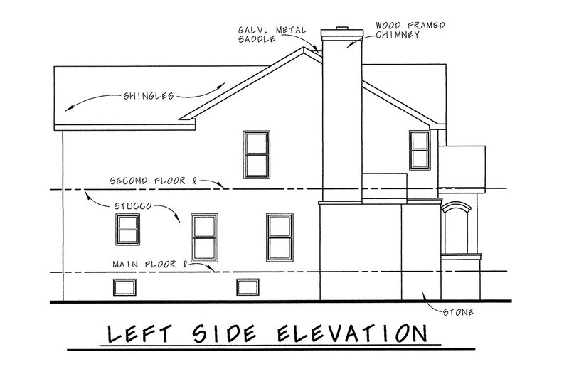 Dream House Plan - Exterior - Other Elevation for European House Plan #20-2623 - 3 bed, 3.5 bath